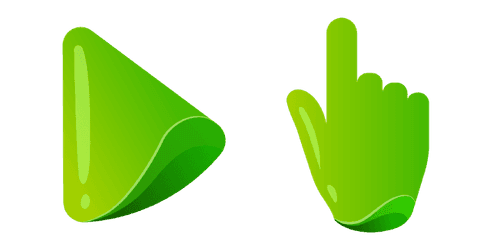 Green Colorcustom cursor pack