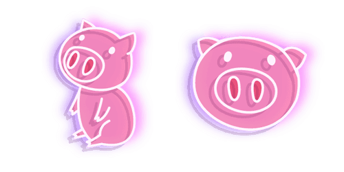 Neon Pigcustom cursor pack