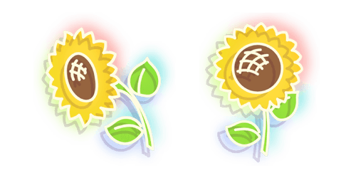 Neon Sunflowercustom cursor pack