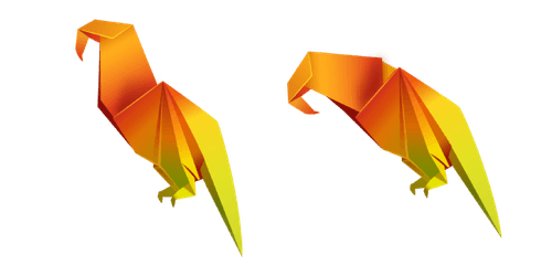 Origami Parrotcustom cursor pack
