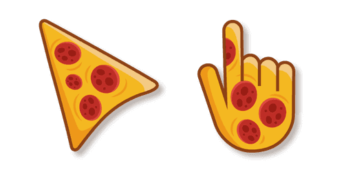 Red and Yellow Pizzacustom cursor pack