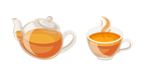 Tea and Teapotcustom cursor pack
