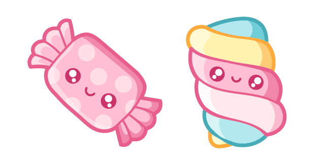 Cute Candy and Marshmallowcustom cursor pack