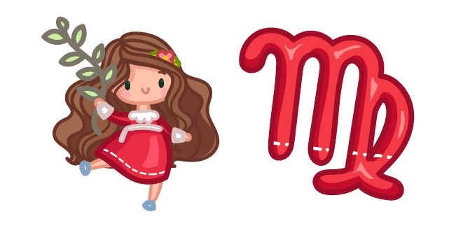 Cute Zodiac Sign Virgocustom cursor pack