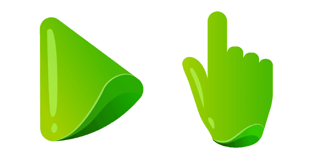 Green Colorcustom cursor pack