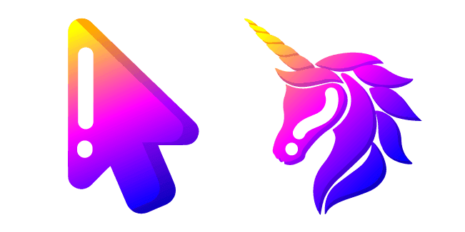 Minimal Gradient Unicorncustom cursor pack