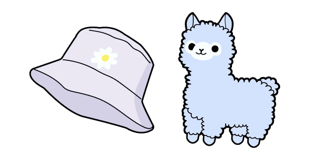 VSCO Girl Llama and Panamacustom cursor pack
