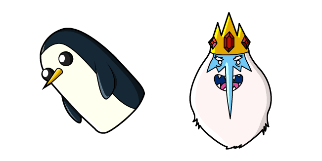 Adventure Time Ice King and Guntercustom cursor pack