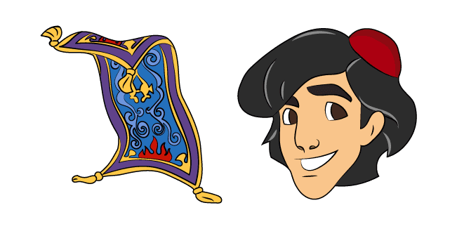 Aladdin and Flying Carpetcustom cursor pack