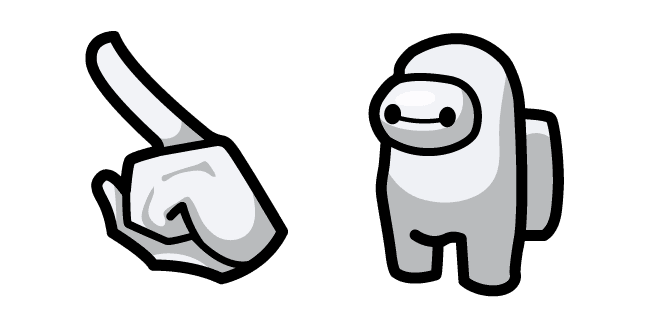 Among Us Baymax White Charactercustom cursor pack