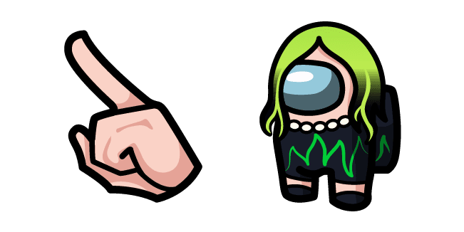 Among Us Billie Eilish Charactercustom cursor pack