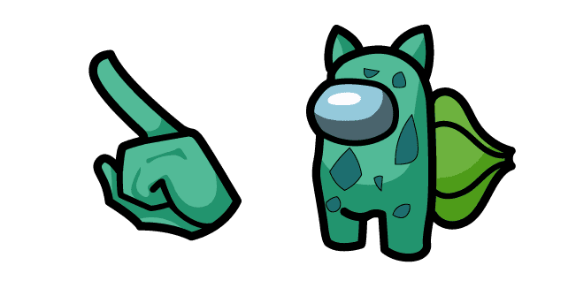 Among Us Bulbasaur Charactercustom cursor pack