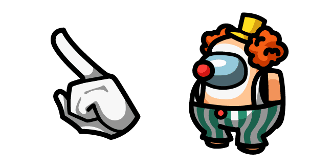 Among Us Clown Charactercustom cursor pack