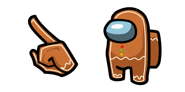 Among Us Gingerbread Charactercustom cursor pack