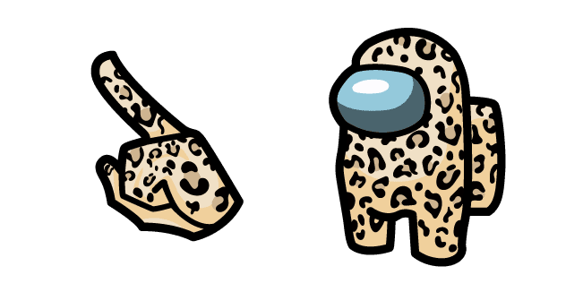 Among Us Leopard Charactercustom cursor pack