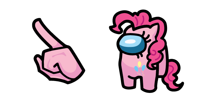 Among Us My Little Pony Pinkie Pie Charactercustom cursor pack