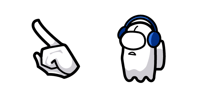 Among Us Undertale Napstablook Charactercustom cursor pack