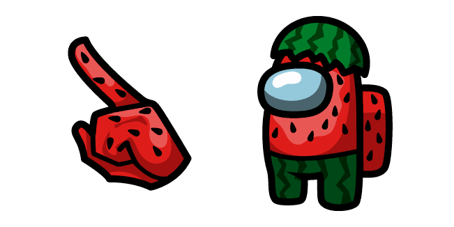 Among Us Watermelon Charactercustom cursor pack