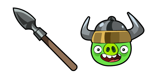 Angry Birds Viking Pig and Spearcustom cursor pack