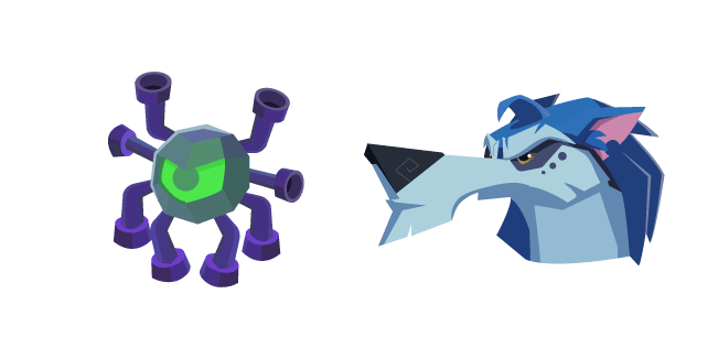 Animal Jam Greely and Phantomizercustom cursor pack