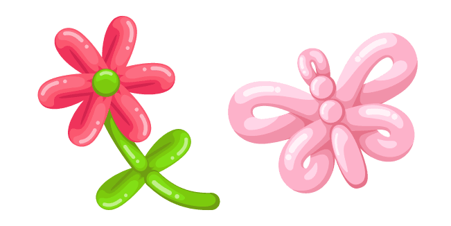 Balloon Flower and Butterflycustom cursor pack