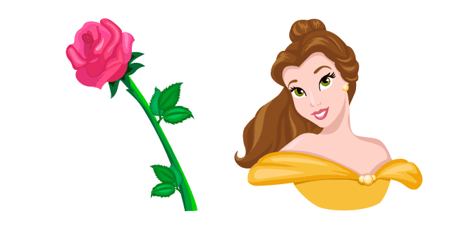 Beauty and the Beast Belle and Rosecustom cursor pack