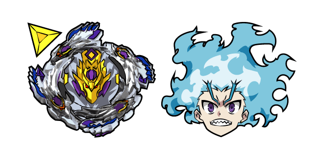 Beyblade Lui Shirosagi and Bloody Longinus 13custom cursor pack