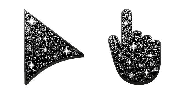 Black Glittercustom cursor pack