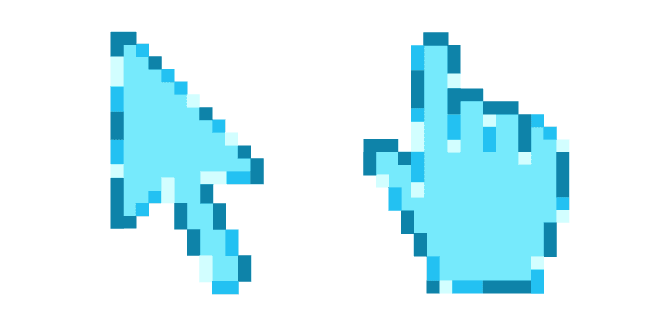 Blue Macaron Pixelcustom cursor pack