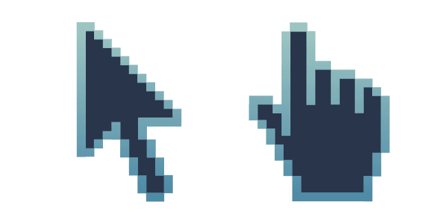 Blue Ocean Pixelcustom cursor pack