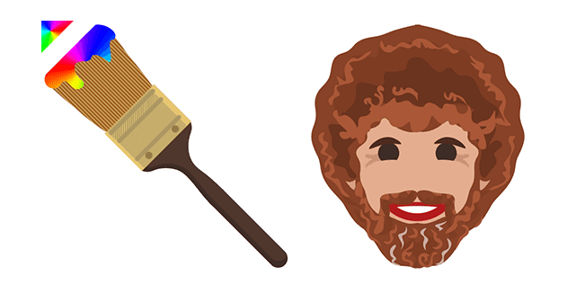 Bob Ross Paint Brushcustom cursor pack