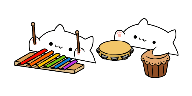 Bongo Cat Xylophone and Percussion Memecustom cursor pack