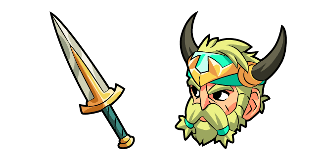 Brawlhalla Bödvar and Swordcustom cursor pack