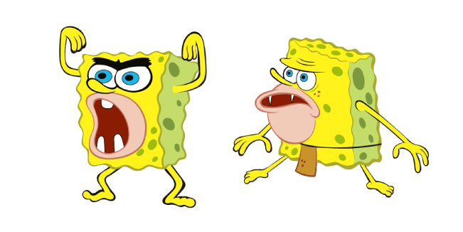 Caveman Spongebobcustom cursor pack