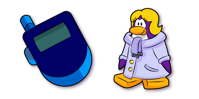 Club Penguin Dot the Disguise Gal and Spy Phonecustom cursor pack