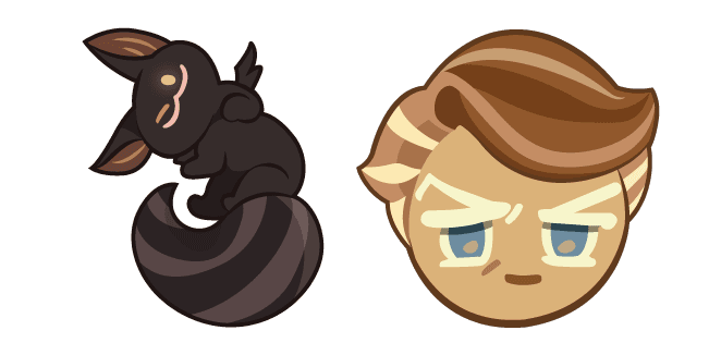 Cookie Run Almond Cookie and Constable Whiskerscustom cursor pack