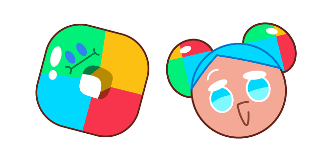 Cookie Run Cookiedroid and Play Blockcustom cursor pack