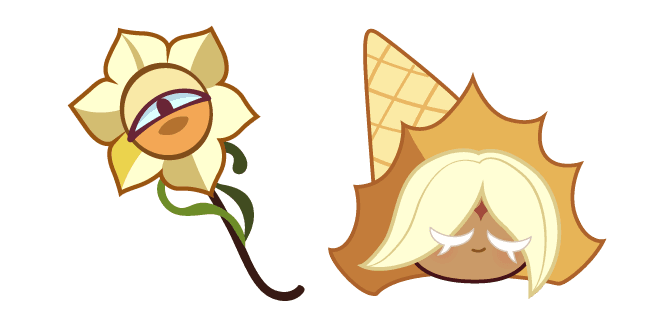 Cookie Run Pure Vanilla Cookiecustom cursor pack