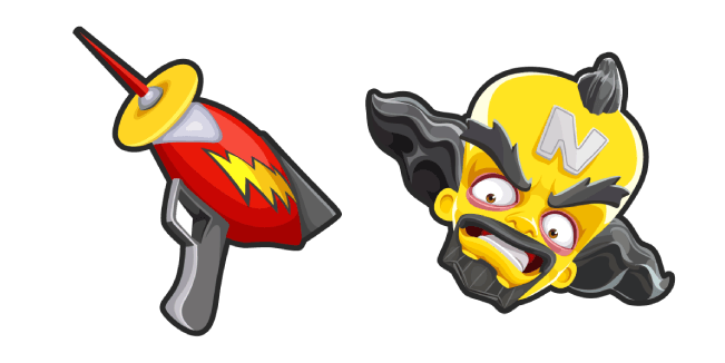 Crash Bandicoot Dr. Neo Cortex and Ray Guncustom cursor pack