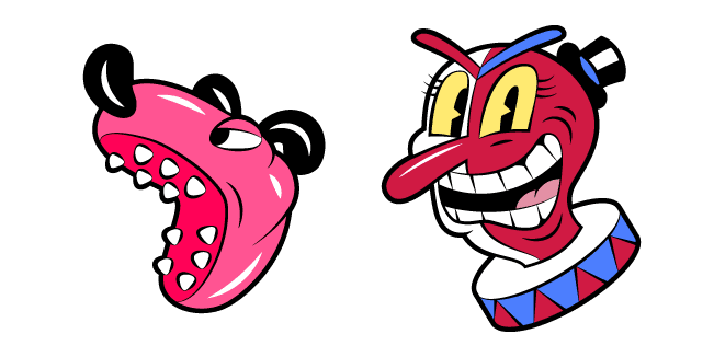 Cuphead Beppi The Clowncustom cursor pack