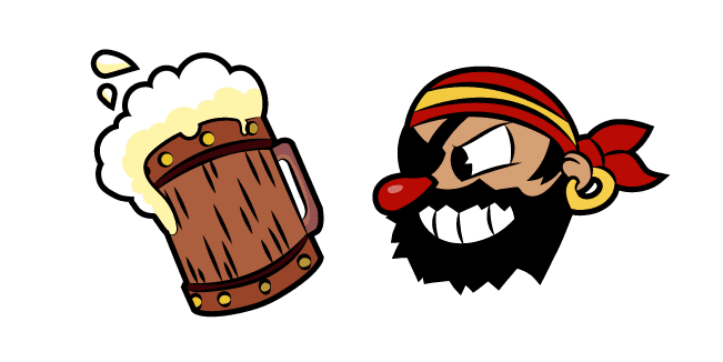 Cuphead Captain Brineybeardcustom cursor pack