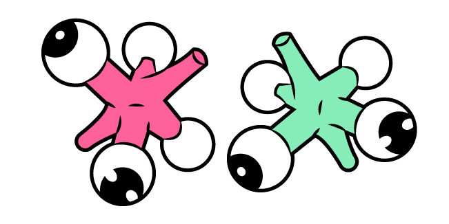 Cuphead Green and Pink Jackcustom cursor pack