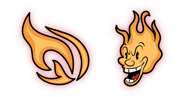 Cuphead Pyro Headcustom cursor pack