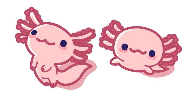 Cute Axolotlcustom cursor pack