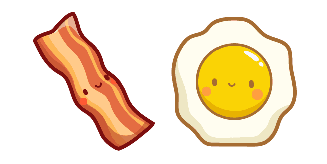 Cute Bacon and Eggcustom cursor pack