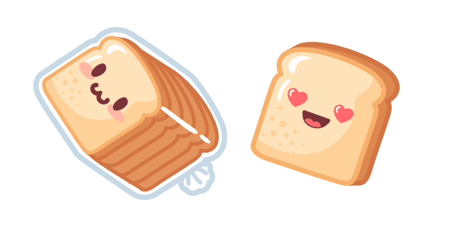 Cute Breadcustom cursor pack