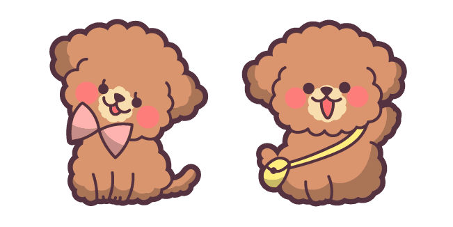 Cute Brown Maltipoocustom cursor pack