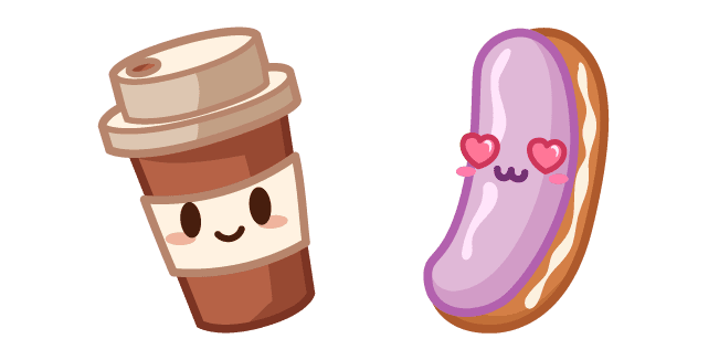 Cute Coffee and Eclaircustom cursor pack