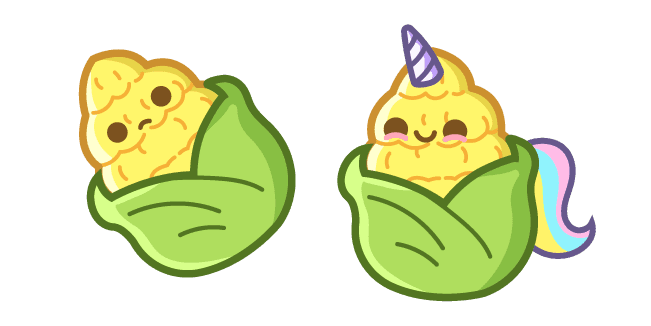 Cute Corn Unicorncustom cursor pack