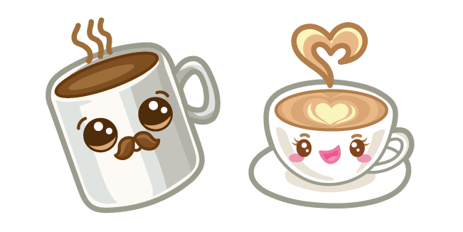 Cute Cups of Tea and Coffeecustom cursor pack